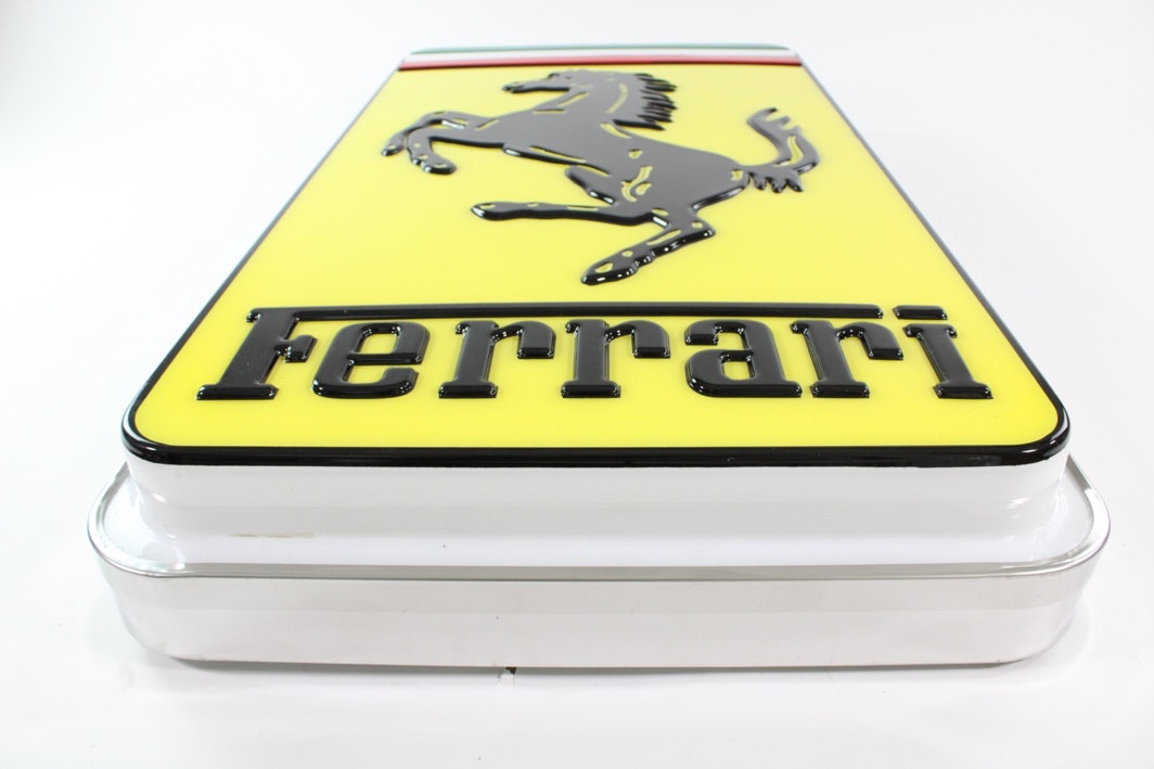 Genuine Ferrari Logo Lettering Pin Metal